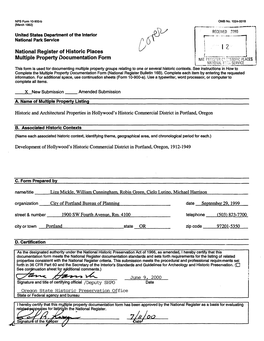 National Register of Historic Places Multiple Property Documentation Form NAT