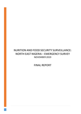 Northeast Nigeria Nutrition Sector Coordinator Simon Karanja: Skaranja@Unicef.Org Or Adamu Yerima: Ayerima@Unicef.Org