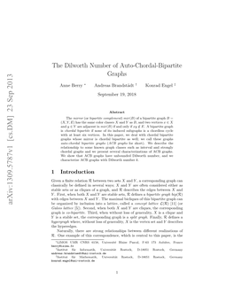 The Dilworth Number of Auto-Chordal-Bipartite Graphs