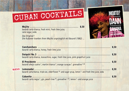 Cuban Cocktails