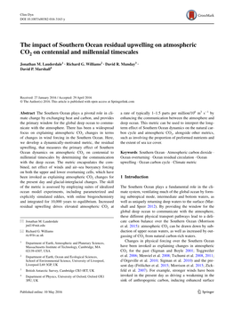 The Impact of Southern Ocean Residual Upwelling on Atmospheric CO2 on Centennial and Millennial Timescales