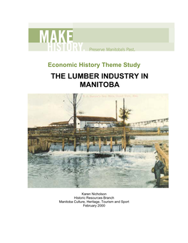 The Lumber Industry in Manitoba