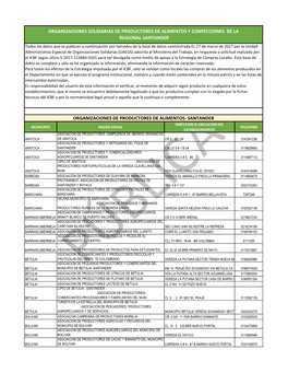 Asociaciones Productoras