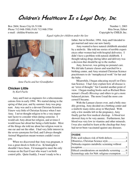 CHILD Newsletter 2003 #1