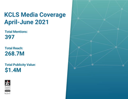 KCLS Media Coverage April-June 2021