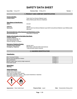 Safety Data Sheet