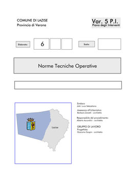 Norme Tecniche Operative 2 Comune Di Lazise | PIANO DEGLI INTERVENTI - Variante 5