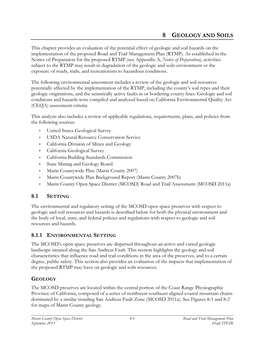 8 Geology and Soils