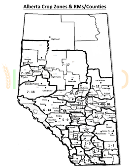 Alberta Crop Zones & Rms/Counties