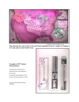 Map Showing the Route of the Lewis and Clark Expedition from It's