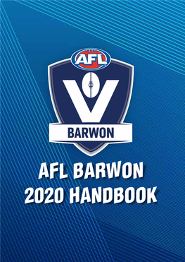 Afl Barwon 2020 Handbook Afl Barwon