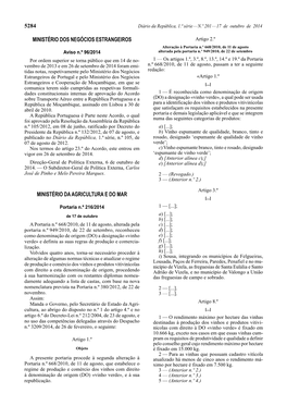 5284 Ministério Dos Negócios Estrangeiros Ministério Da