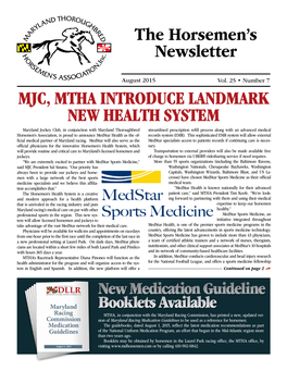 The Horsemen's Newsletter MJC, MTHA INTRODUCE LANDMARK