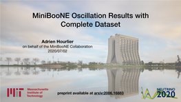 Miniboone Oscillation Results with Complete Dataset