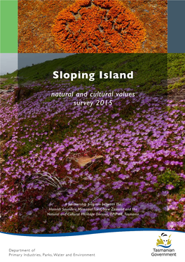 Sloping Island Natural and Cultural Values Survey 2015