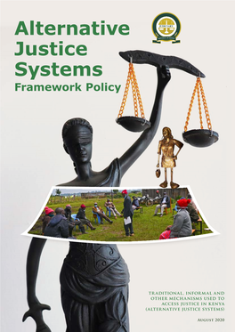 Alternative Justice Systems Framework Policy, 2020