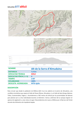 Alt De La Serra D'almudaina