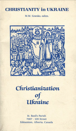 CHRISTIANITY in UKRAINE