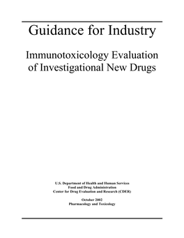 Guidance for Industry