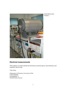 Electrical Measurements Course