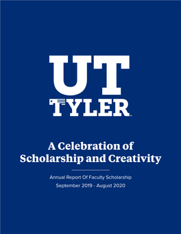 A Celebration of Scholarship and Creativity