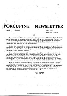 Porcupine Newsletter Volume 1, Number 8, May 1979