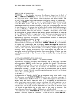 New South Wales Inquests, 1845; 24/03/08 SYD1845 WREGISTER, 4