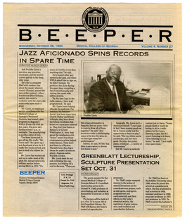 JAZZ AFICIONADO SPINS RECORDS in SPARE TIME CHRISTINE HURLEY DERISO Ask Freddie Gavin a More of a Hobby to Me Than Question, Any Question, Anything Else," He Said