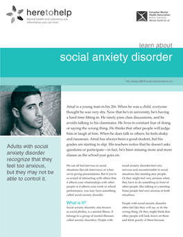 Social Anxiety Disorder