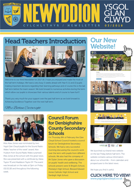 Head Teachers Introduction Our New Website!