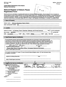 National Register of Historic Places Registration Form