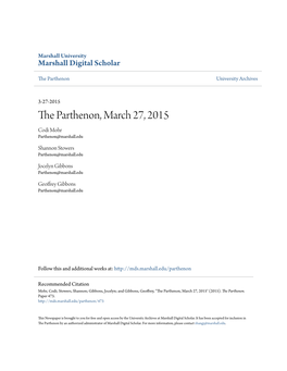 The Parthenon, March 27, 2015