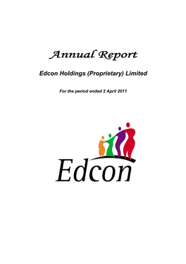 Annual Report Edcon Holdings