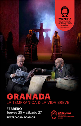 Programa De Mano Granada La Tempranica Y La