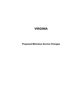 VA Bus Docket