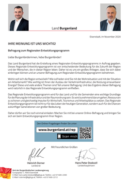 Befragung Zum Regionalen Entwicklungsprogramm