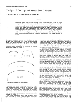 Design of Corrugated Metal Box Culverts