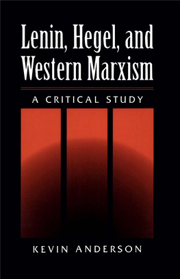 Lenin, Hegel, and Western Marxism