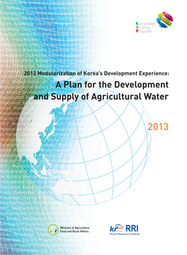 A Plan for the Development and Supply of Agricultural Water