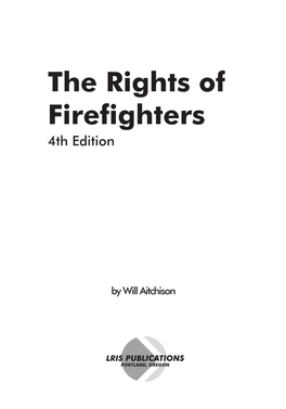 THE RIGHTS of FIREFIGHTERS (Fourth Edition)