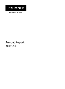 Annual Report 2017-18 Padma Vibhushan Shri Dhirubhai H