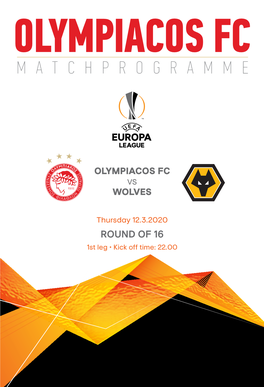 Olympiacos Fc Matchprogramme