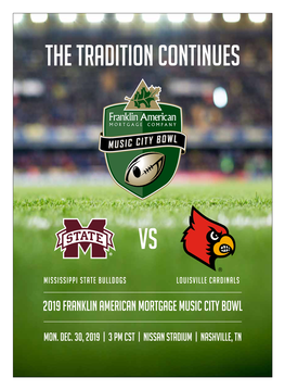 2019 FRANKLIN AMERICAN Mortgage MUSIC CITY BOWL