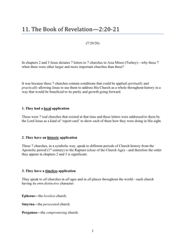 11. the Book of Revelation—2:20-21