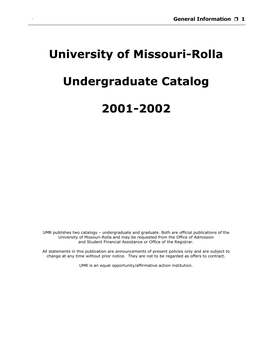 University of Missouri-Rolla