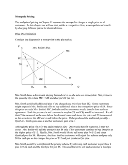 Monopoly Pricing