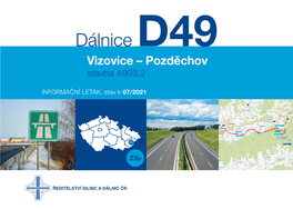 Dálnice D49 Vizovice – Pozděchov Stavba 4903.2