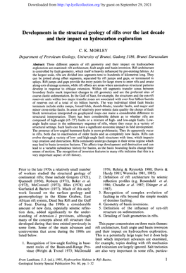 Developments in the Structural Geology of Rifts Over the Last Decade and Their Impact on Hydrocarbon Exploration