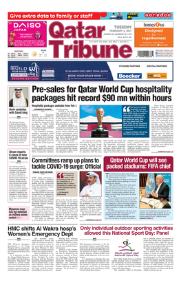 Pre-Sales for Qatar World Cup Hospitality Packages Hit Record $90 Mn Within Hours