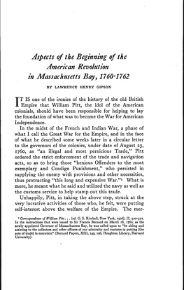 View of the Customs Commissioners' Report, There Was Embodied in the Sugar Act of 1764 (4 George III, C, 15) a Clause (Sec